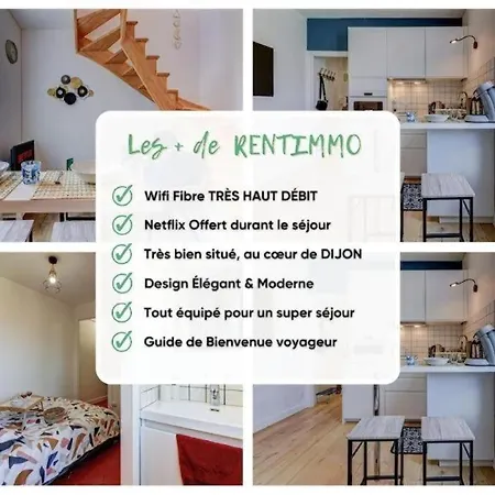 Le Cocon - Hypercentre - Moderne & Confortable - Rent Immo * Dijon